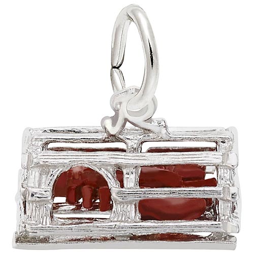 Sterling Silver Lobster in Trap Charm by Rembrandt Charms Sterling Silver Lobster in Trap Charm by Rembrandt Charms