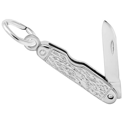Sterling Silver Pocket Knife Charm Pendant by Rembrandt Charms Sterling Silver Pocket Knife Charm Pendant by Rembrandt Charms