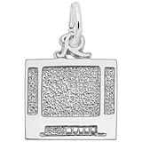 Sterling Silver Flat Screen TV Charm by Rembrandt Charms