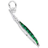 Sterling Silver Peas in a Pod Charm by Rembrandt Charms
