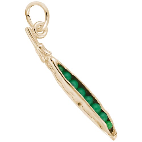 14K Gold Peas in a Pod Charm by Rembrandt Charms