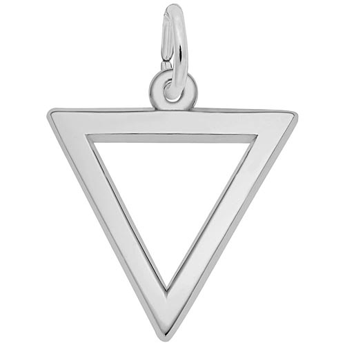 Sterling Silver Triangle Trinity Charm by Rembrandt Charms