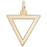 10K Gold Triangle Trinity Charm by Rembrandt Charms