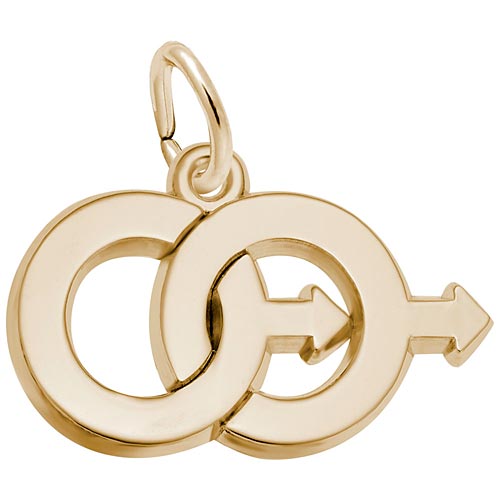14k Gold Male Twins Charm by Rembrandt Charms