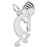 14K White Gold Kokopelli Charm by Rembrandt Charms
