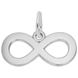 14K White Gold Infinity Charm by Rembrandt Charms