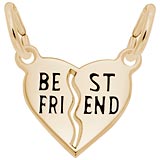 10k Gold Best Friends Heart Charms by Rembrandt Charms