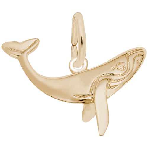 14K Gold Whale Charm by Rembrandt Charms