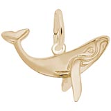 Gold Plated Whale Charm by Rembrandt Charms