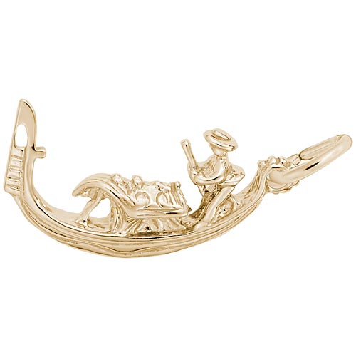 Gold Plate Gondola Boat Charm by Rembrandt Charms Gold Plate Gondola Boat Charm by Rembrandt Charms