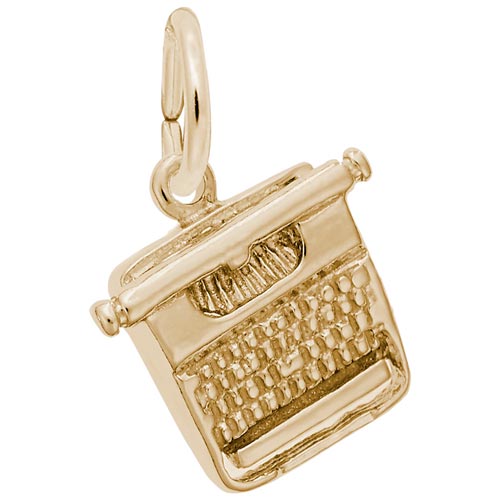 14k Gold Typewriter Charm by Rembrandt Charms 14k Gold Typewriter Charm by Rembrandt Charms