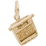 10k Gold Typewriter Charm by Rembrandt Charms