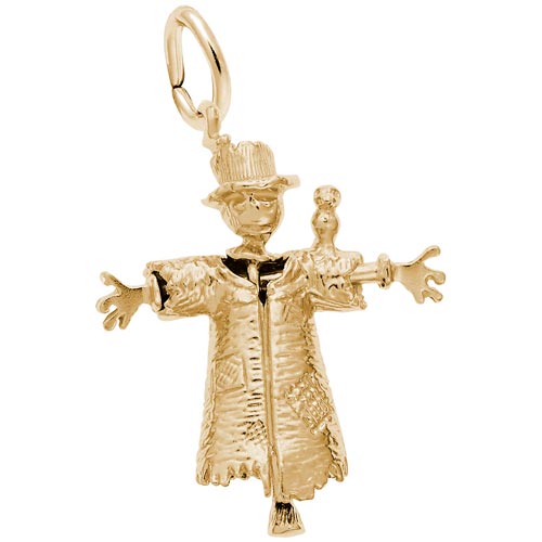 Gold Plate Scarecrow Charm by Rembrandt Charms Gold Plate Scarecrow Charm by Rembrandt Charms