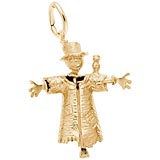 Gold Plate Scarecrow Charm by Rembrandt Charms
