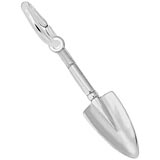 14K White Gold Garden Trowel Charm by Rembrandt Charms