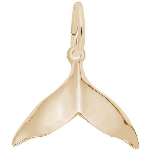 14k Gold Humpback Whale Tail Charm by Rembrandt Charms