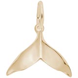 10K Gold Humpback Whale Tail Charm by Rembrandt Charms