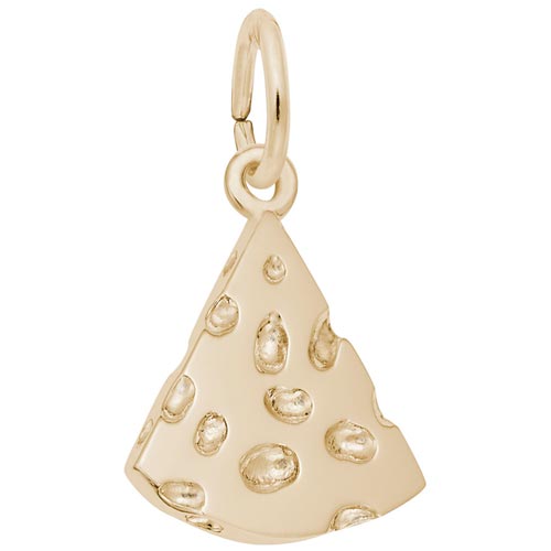 14K Gold Cheese Slice Charm by Rembrandt Charms 14K Gold Cheese Slice Charm by Rembrandt Charms
