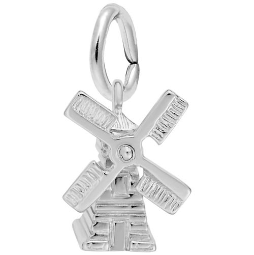 Sterling Silver Windmill Charm by Rembrandt Charms Sterling Silver Windmill Charm by Rembrandt Charms