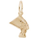 Gold Plate Nefertiti Charm by Rembrandt Charms