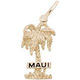 10K Gold Maui Palm Tree