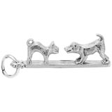 14K White Gold Pet Lover Charm by Rembrandt Charms