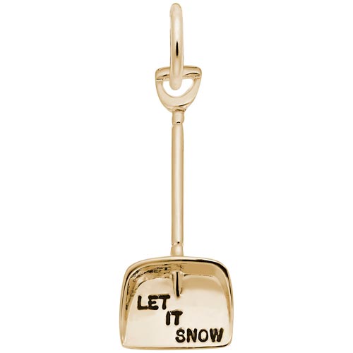 10K Gold Snow Shovel Charm by Rembrandt Charms