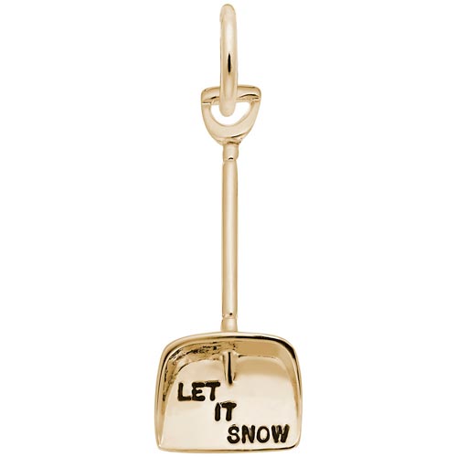 Gold Plated Snow Shovel Charm by Rembrandt Charms Gold Plated Snow Shovel Charm by Rembrandt Charms