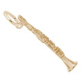 Gold Plate Clarinet Charm by Rembrandt Charms