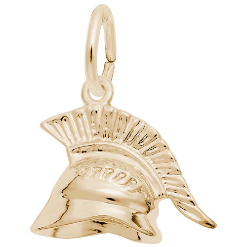 14K Gold Roman Helmet Charm by Rembrandt Charms