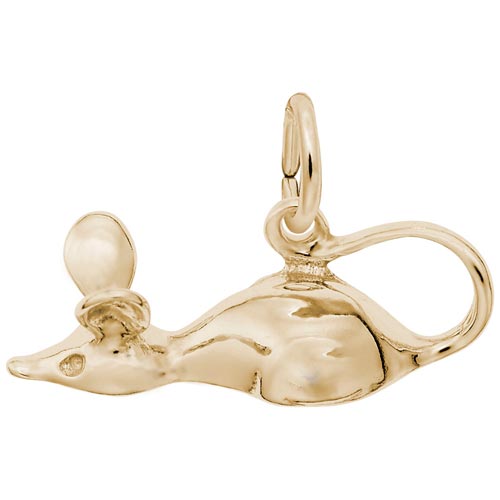 Gold Plate Mouse Charm by Rembrandt Charms Gold Plate Mouse Charm by Rembrandt Charms