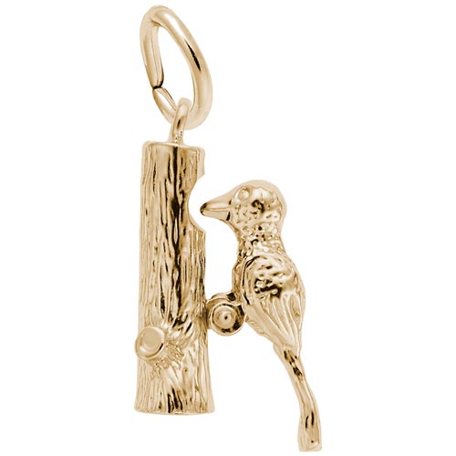 14K Gold Woodpecker Charm by Rembrandt Charms 14K Gold Woodpecker Charm by Rembrandt Charms