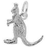 14K White Gold Kangaroo Charm by Rembrandt Charms
