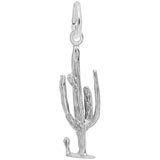 14K White Gold Cactus Charm by Rembrandt Charms