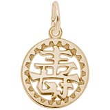 10K Gold Happiness Symbol Charm by Rembrandt Charms