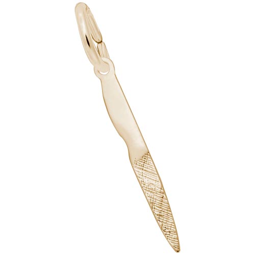 10K Gold Nail File Charm by Rembrandt Charms