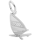 14K White Gold Windsurf Charm by Rembrandt Charms