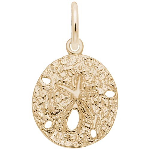 14K Gold Sand Dollar Charm by Rembrandt Charms 14K Gold Sand Dollar Charm by Rembrandt Charms