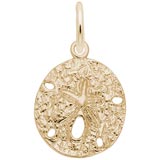10K Gold Sand Dollar Charm by Rembrandt Charms