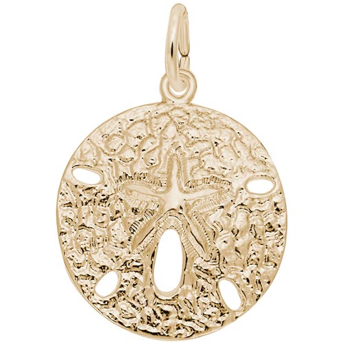 14K Gold Sand Dollar Charm by Rembrandt Charms