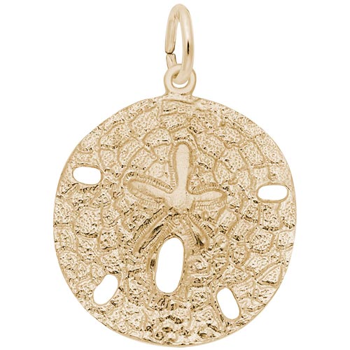 14k Gold Sand Dollar Charm by Rembrandt Charms