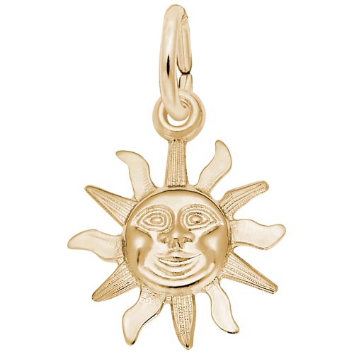10K Gold Small Sunshine Charm by Rembrandt Charms 10K Gold Small Sunshine Charm by Rembrandt Charms