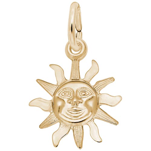 14K Gold Small Sunshine Charm by Rembrandt Charms