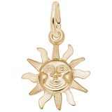 10K Gold Small Sunshine Charm by Rembrandt Charms
