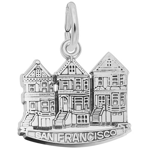 Sterling Silver San Francisco Victorian Houses by Rembrandt Charms