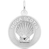 Sterling Silver Nova Scotia Shell Ring Charm by Rembrandt Charms