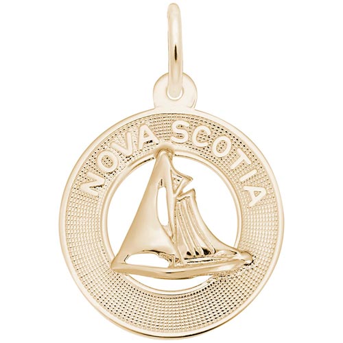 Gold Plated Nova Scotia Sailboat Ring Charm by Rembrandt Charms Gold Plated Nova Scotia Sailboat Ring Charm by Rembrandt Charms