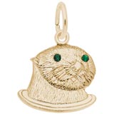 Gold Plated Sea Otter (green) Charm by Rembrandt Charms