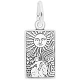 14K White Gold Tarot Card Charm by Rembrandt Charms