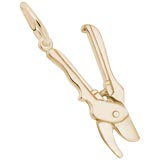Gold Plate Pruning Shears Charm by Rembrandt Charms